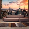 Fotomural Nueva York: rascacielos y puesta del sol