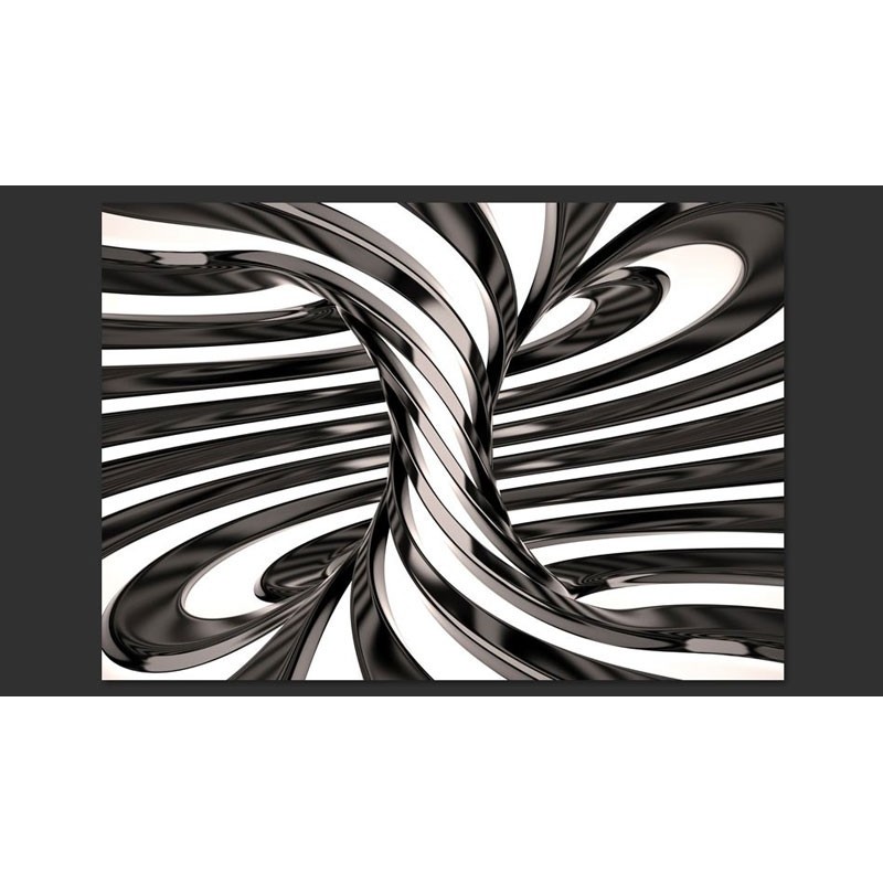 Fotomural Black and white swirl