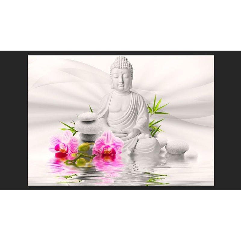 Buda y Orquídeas estilo Zen
