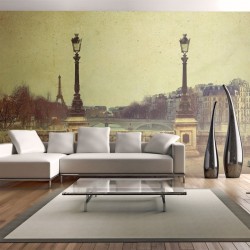 Bonita Estampa de París, efecto Vintage